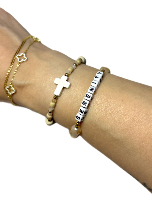 Serenity • Cross Bracelet