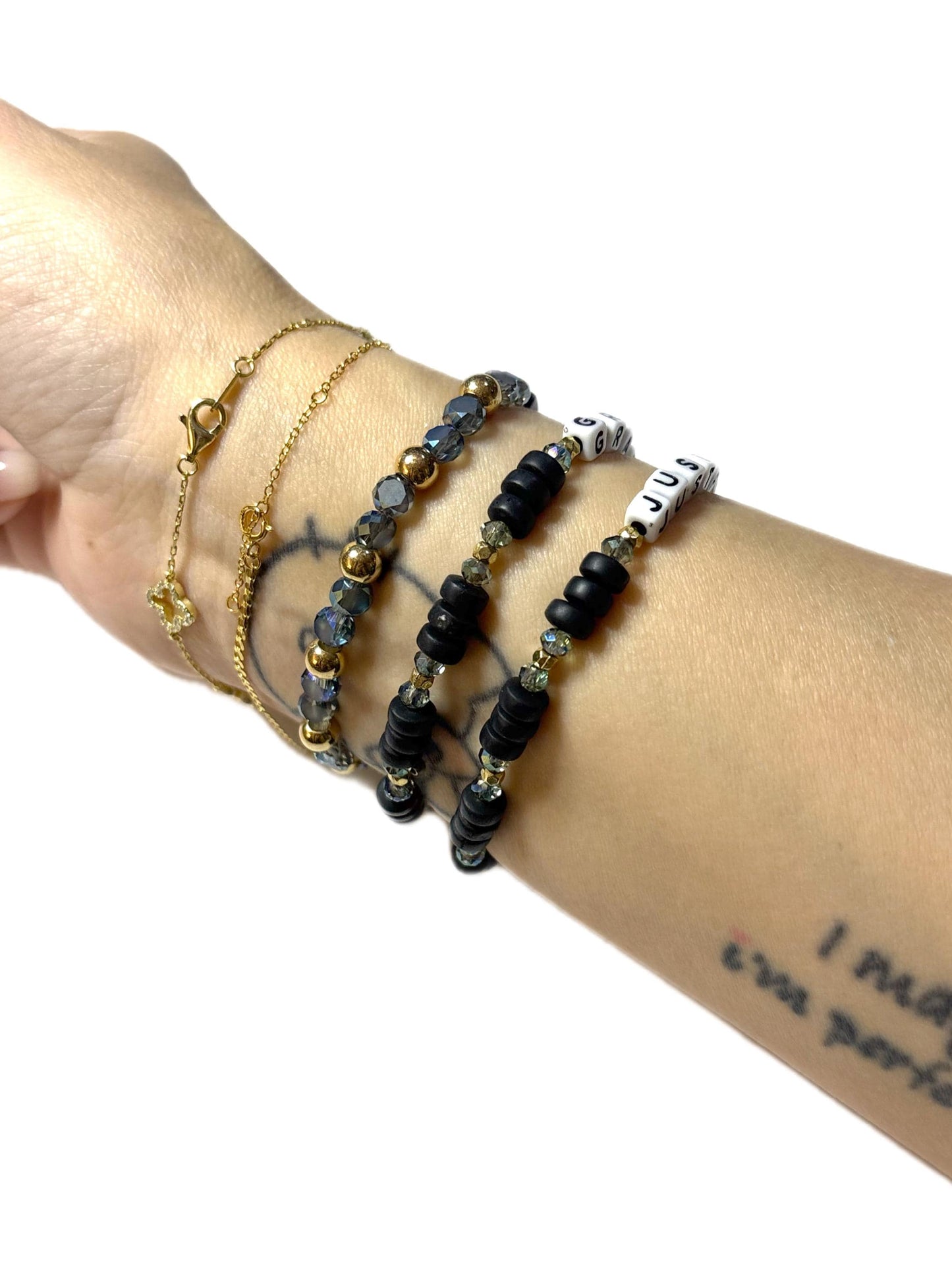 Pray • Gratitude • Just for Today Bracelet
