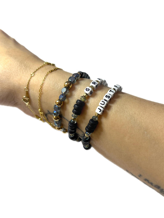 Pray • Gratitude • Just for Today Bracelet