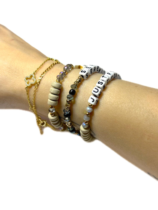 Serenity • Just for Today • Cross Bracelet