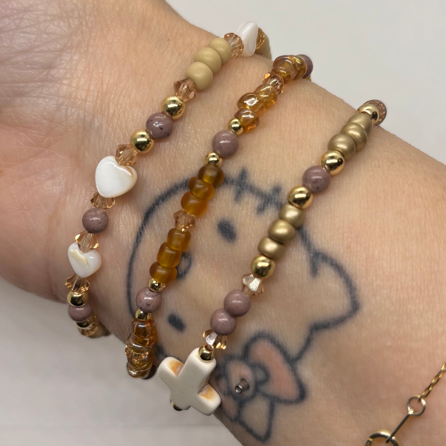 Golden Dusk Faith Stack 🤍✨✝️