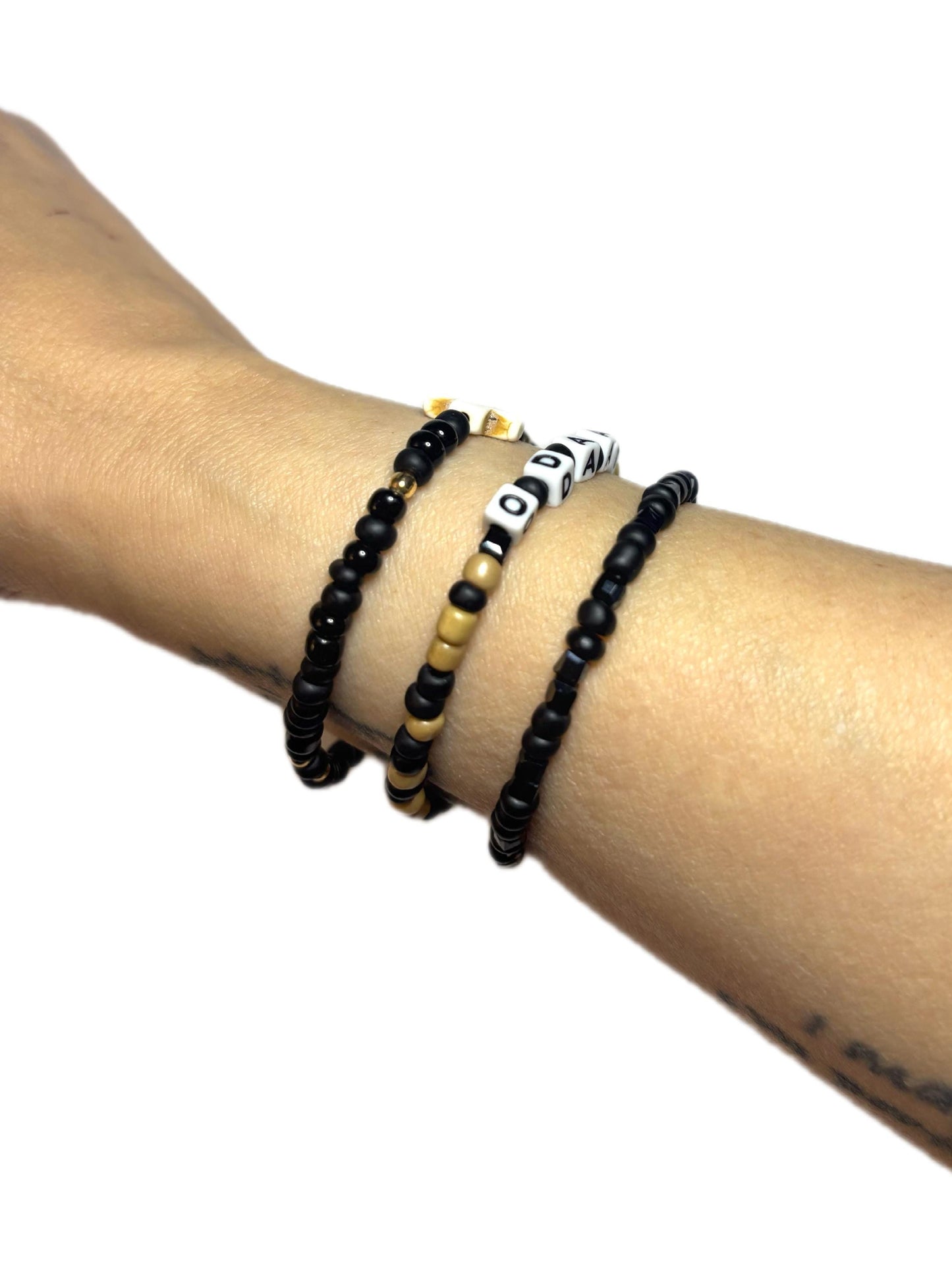 Black Howlite Cross Bracelet