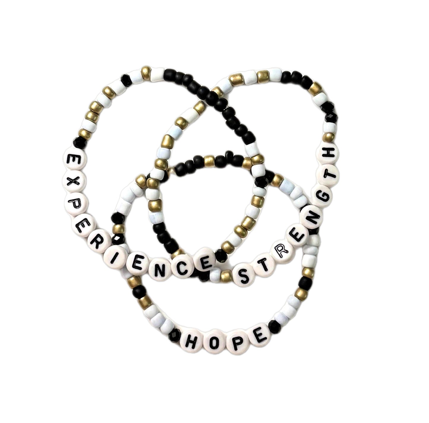 Experience • Strength • Hope Beaded Bracelet