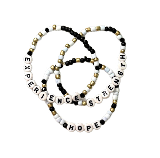 Experience • Strength • Hope Beaded Bracelet