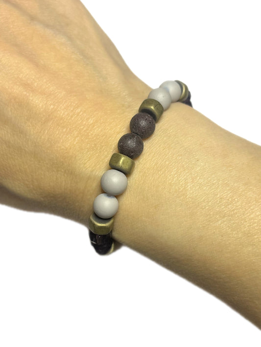 Hematite • Lava Stone Bracelet