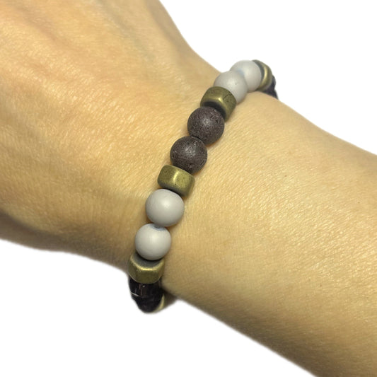 Hematite • Lava Stone Bracelet