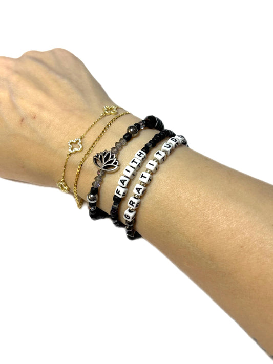 Faith • Gratitude • Lotus Bracelet