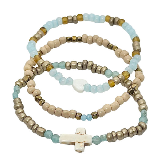 Coastal Glow Stack 🌊🤍✨