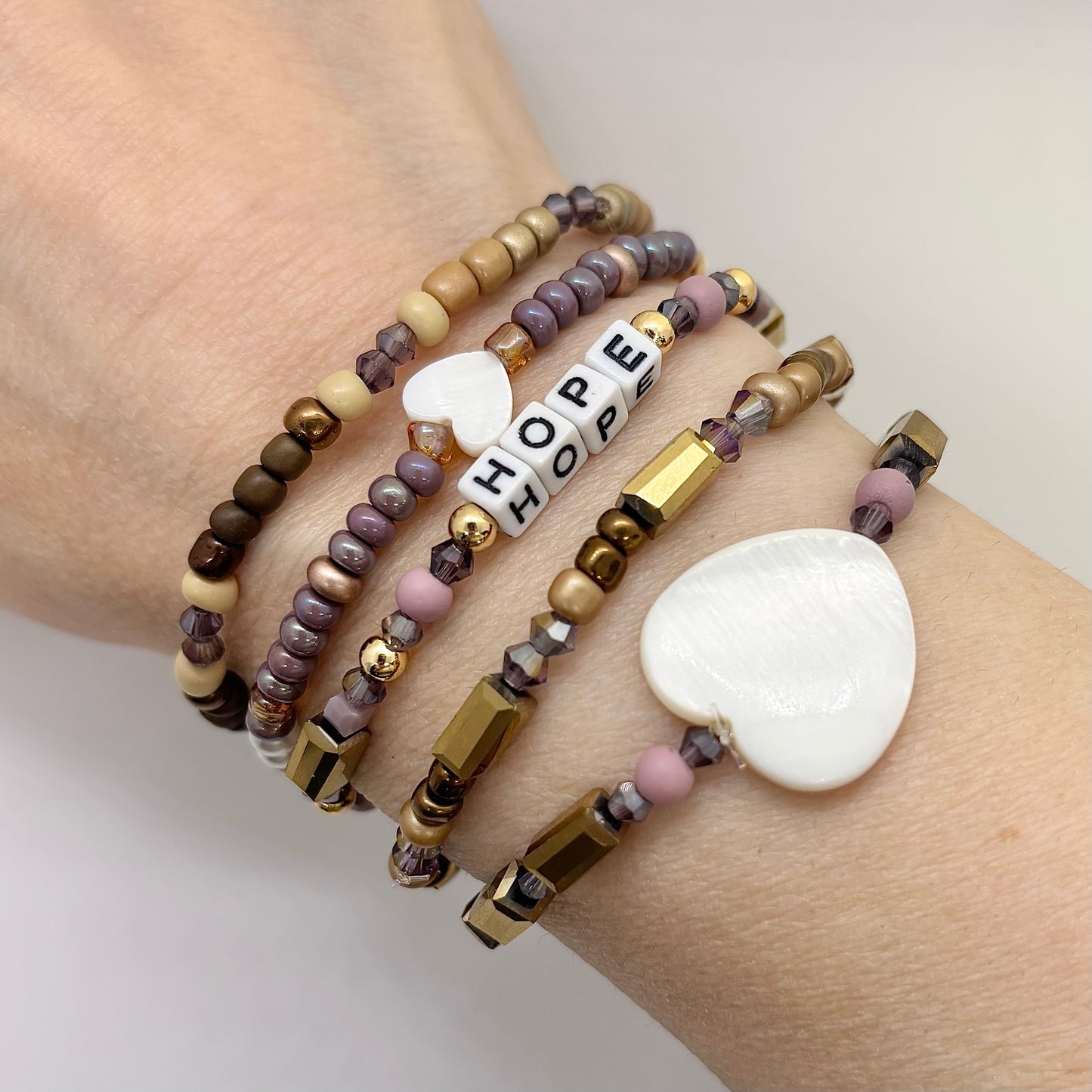 Choose Hope – 5 Bracelet Stack