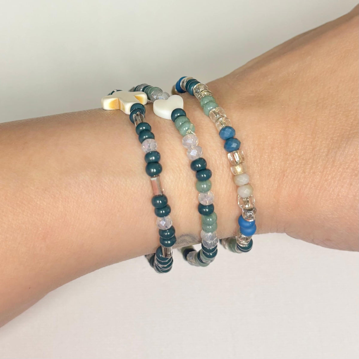 Earthy | 3-Piece Faith Bracelet Stack.