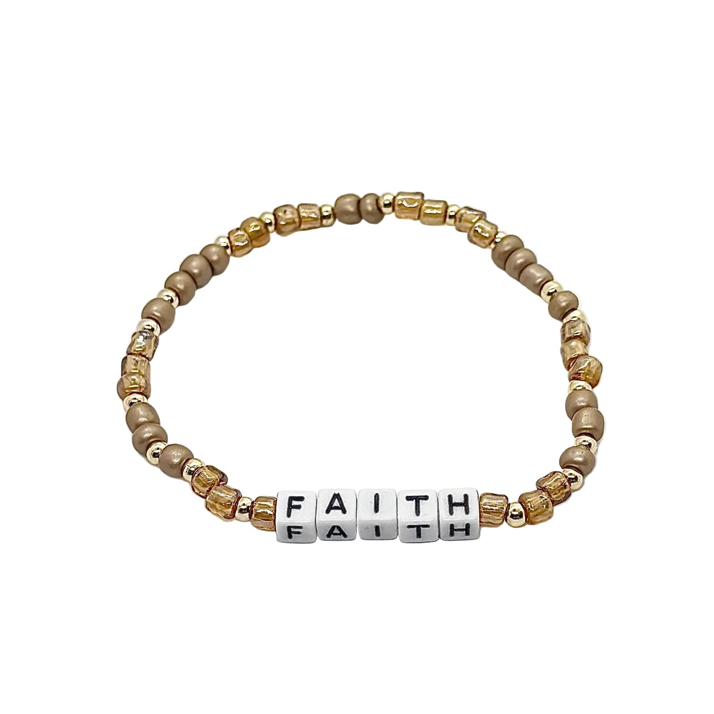 Faith Over Fear - 5 Bracelet Stack