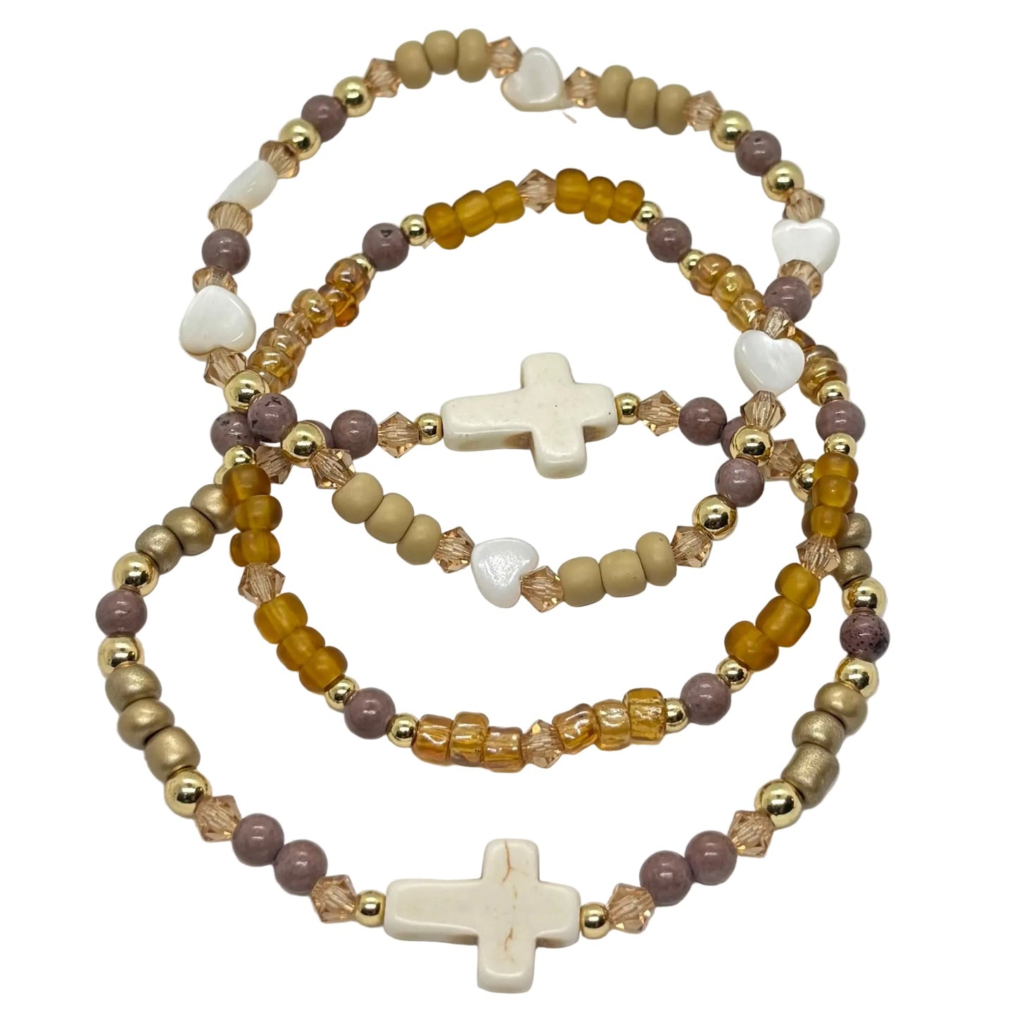 Golden Dusk Faith Stack 🤍✨✝️