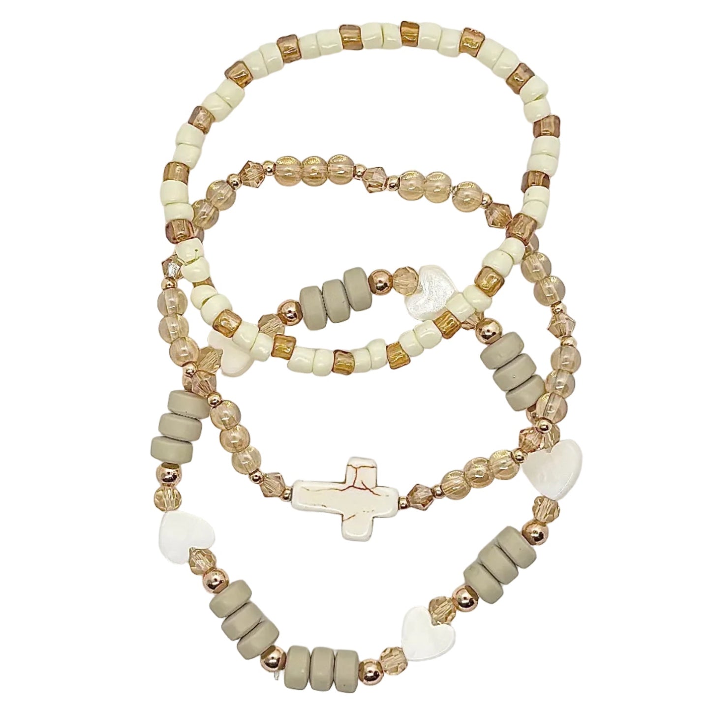 Golden Grace Stack 🤍✨✝️