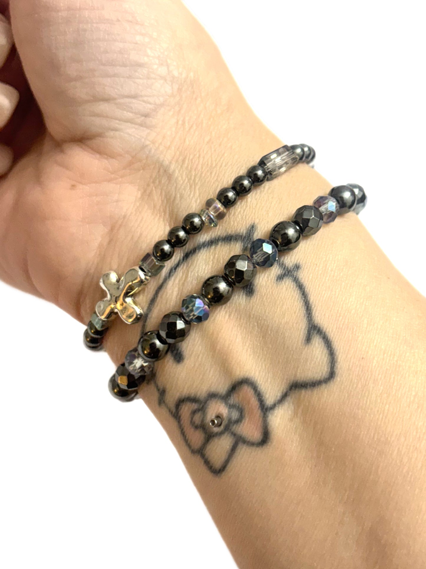 Faith • Cross Plated Hematite Beaded Jewelry | Hope & Hustle Co.